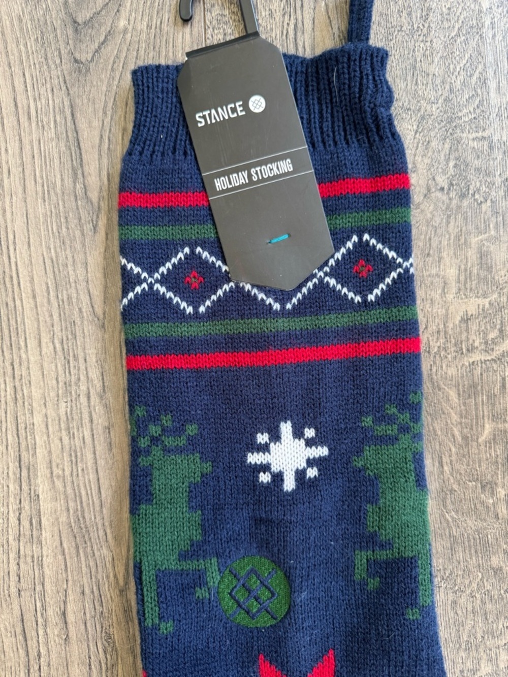 Stance New Prancer Holiday Stocking- Navy - Picture 2 of 3